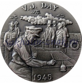 Медаль. Подписание капитуляции Японии. V.j.DAY 1945.